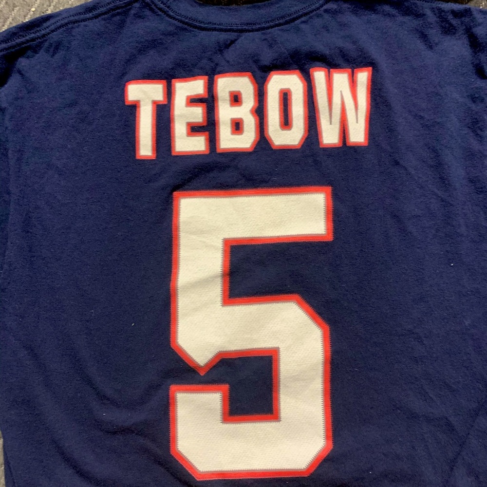 Throwback Tim Tebow Patriots Jersey t-shirt